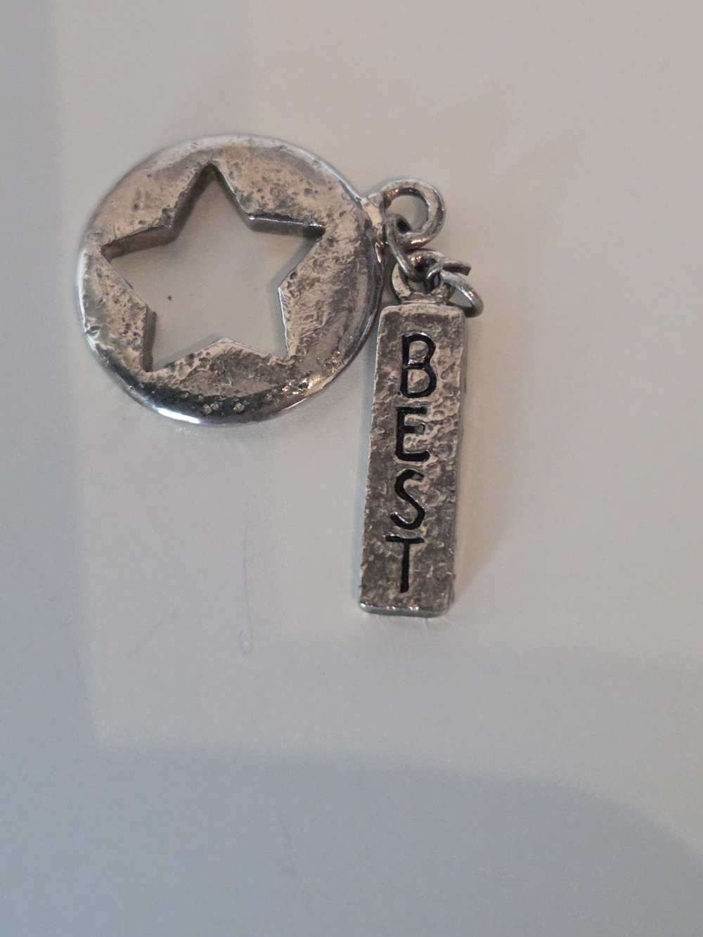 Silver 'Best' Star Charm Accent - Home Accents